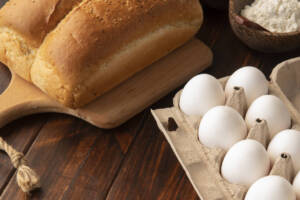 high-angle-eggs-bread-arrangement