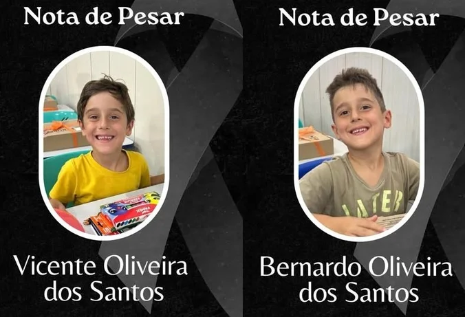Gêmeos que morreram em acidente com o pai são sepultados__