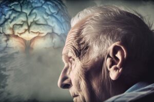 Memory loss, dementia and alzheimer concept, created with Genera