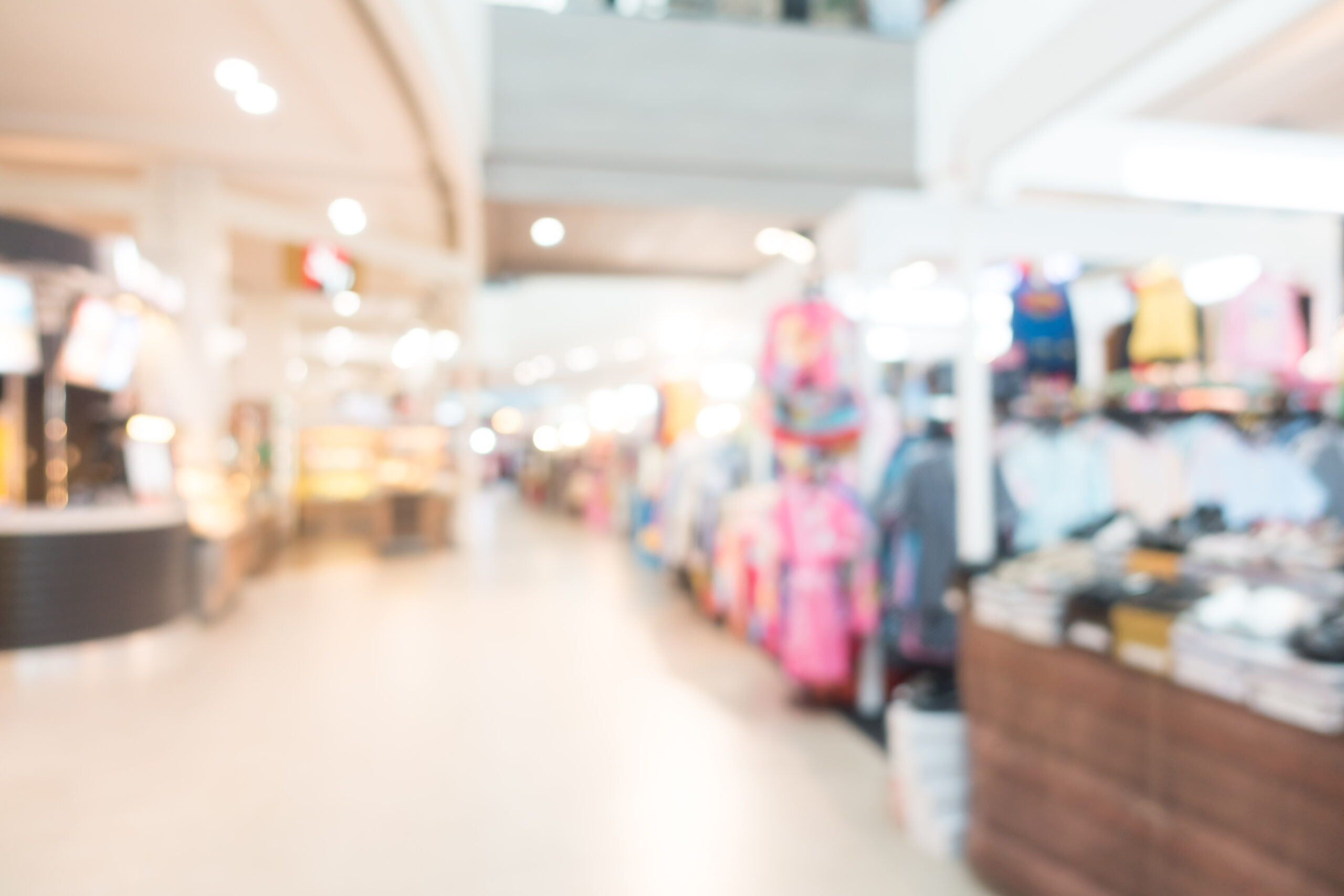 Abstract blur shopping mall