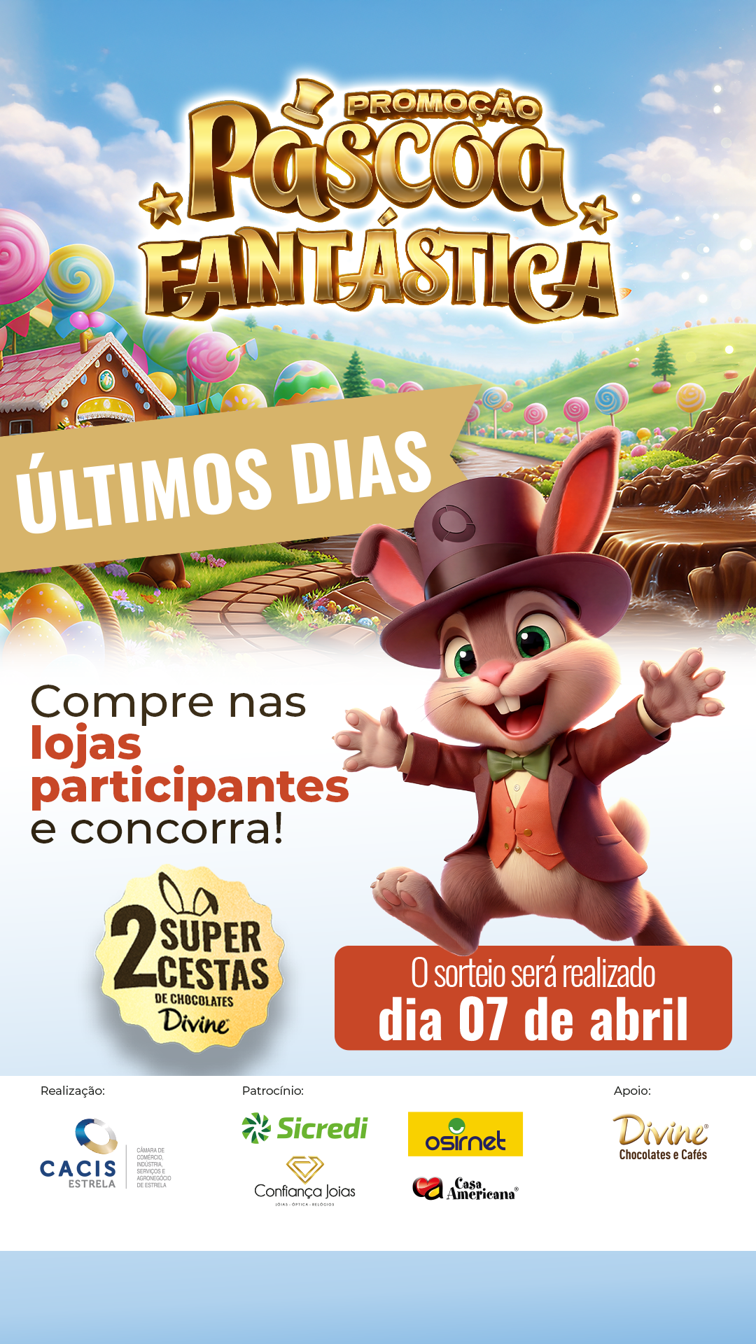 Cacis – Campanha Páscoa Fantástica 2026_STORY SORTEIO 2