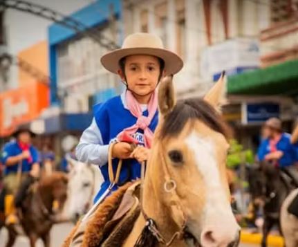 menino 8 anos cavalo queda