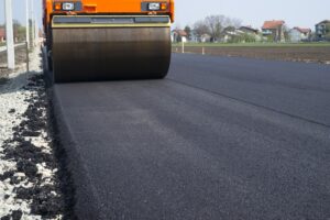 Road construction.
