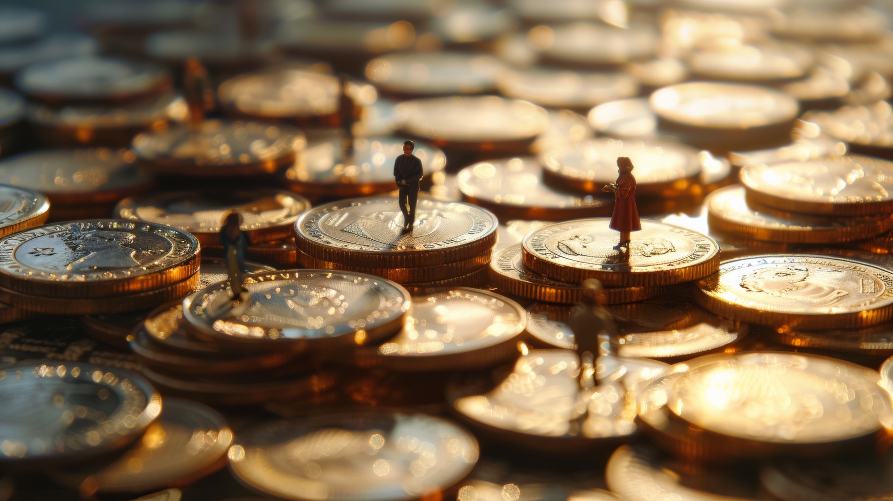 dinheiro moedas economia renda FreePik