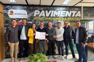 Assinatura do Convênio Lajeado RS Pavimenta