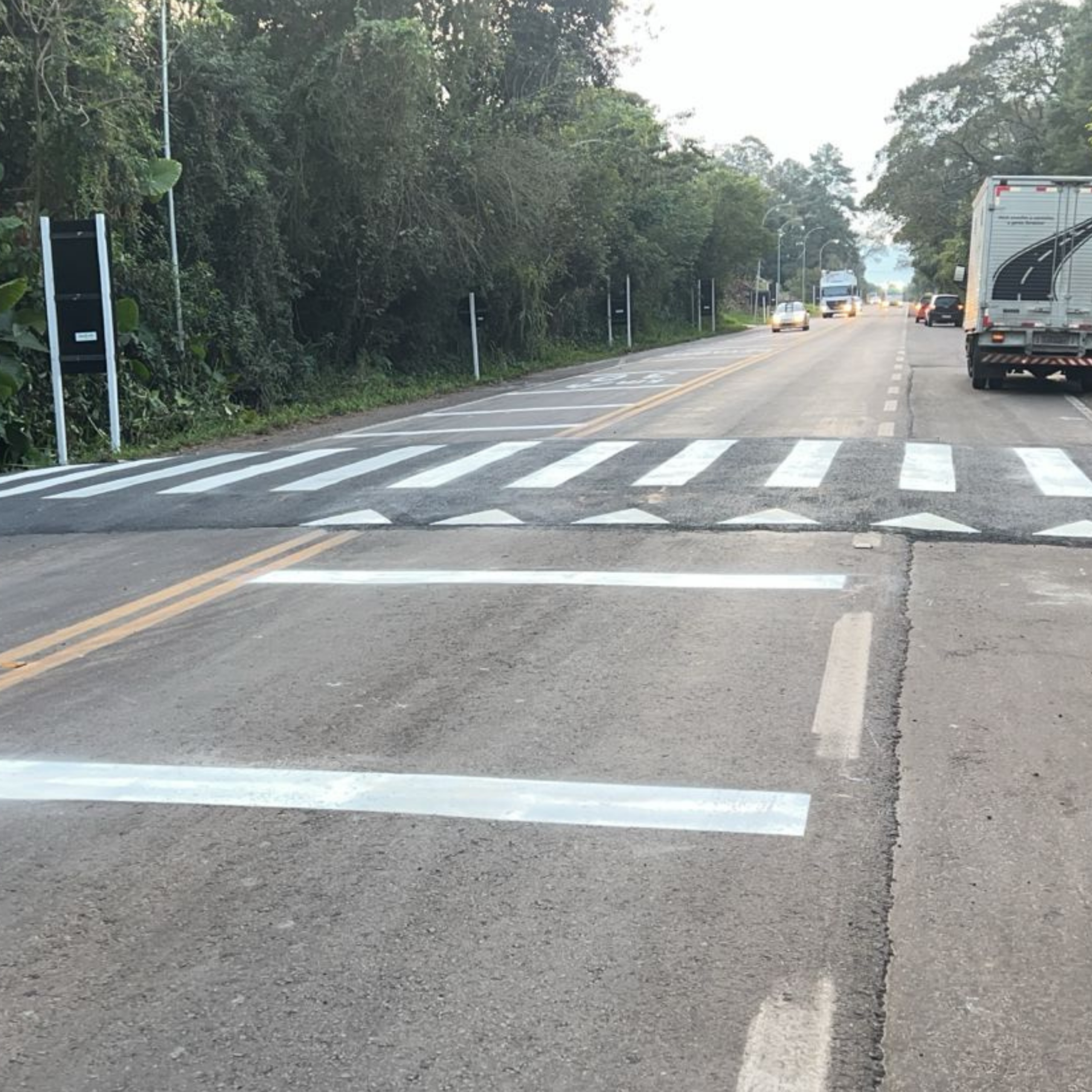 EGR conclui medidas de segurança viária no acesso à goleirinha, na ERS-129 – Divulgação EGR (2)