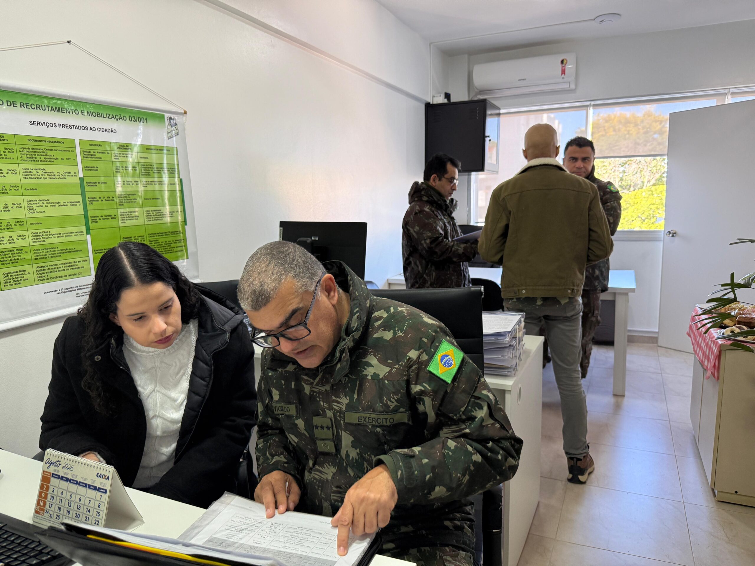 Visita Orientação técnica na Junta Militar