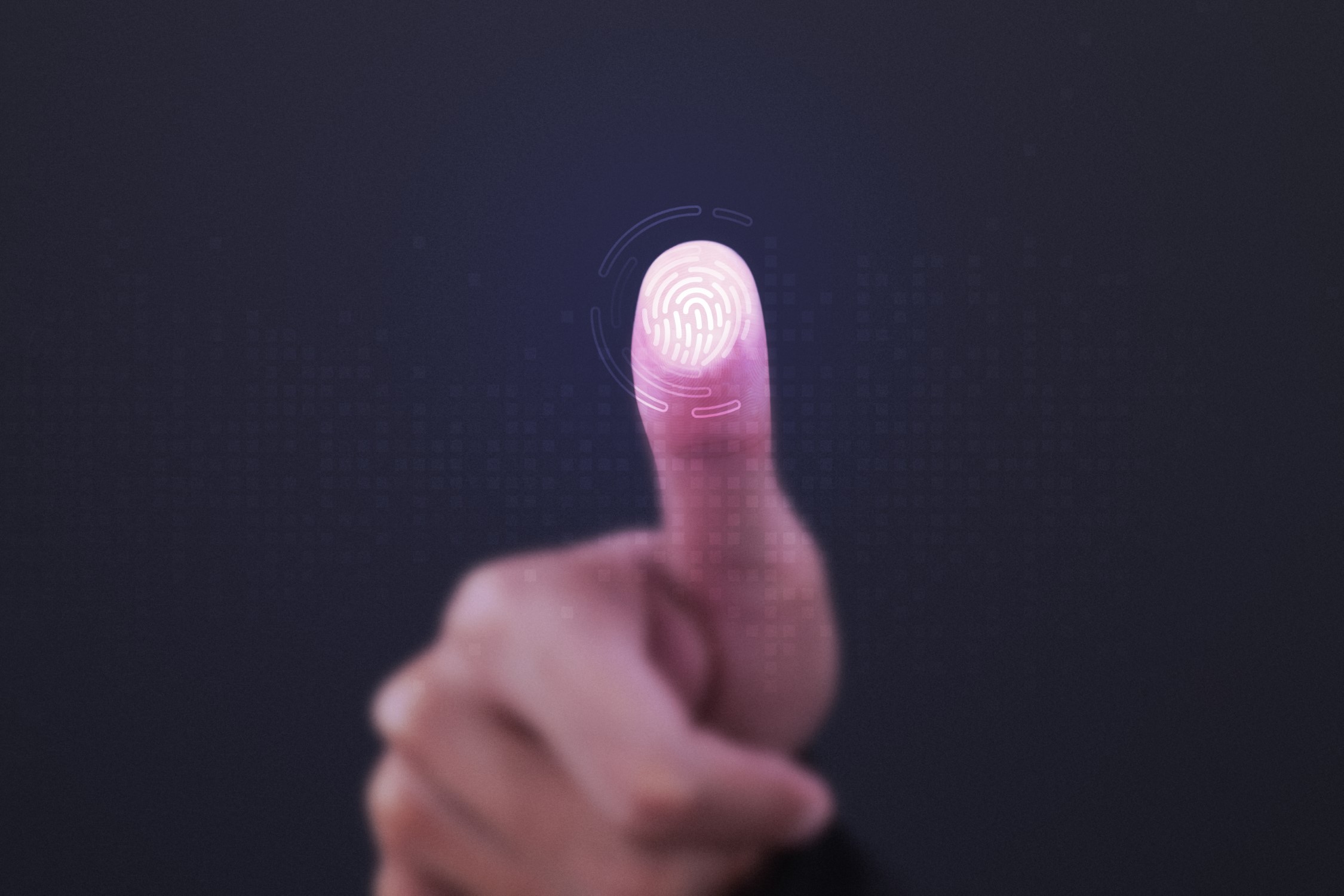 Fingerprint scanner on transparent screen