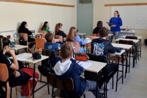 sala de aula alunos Arroio do Meio