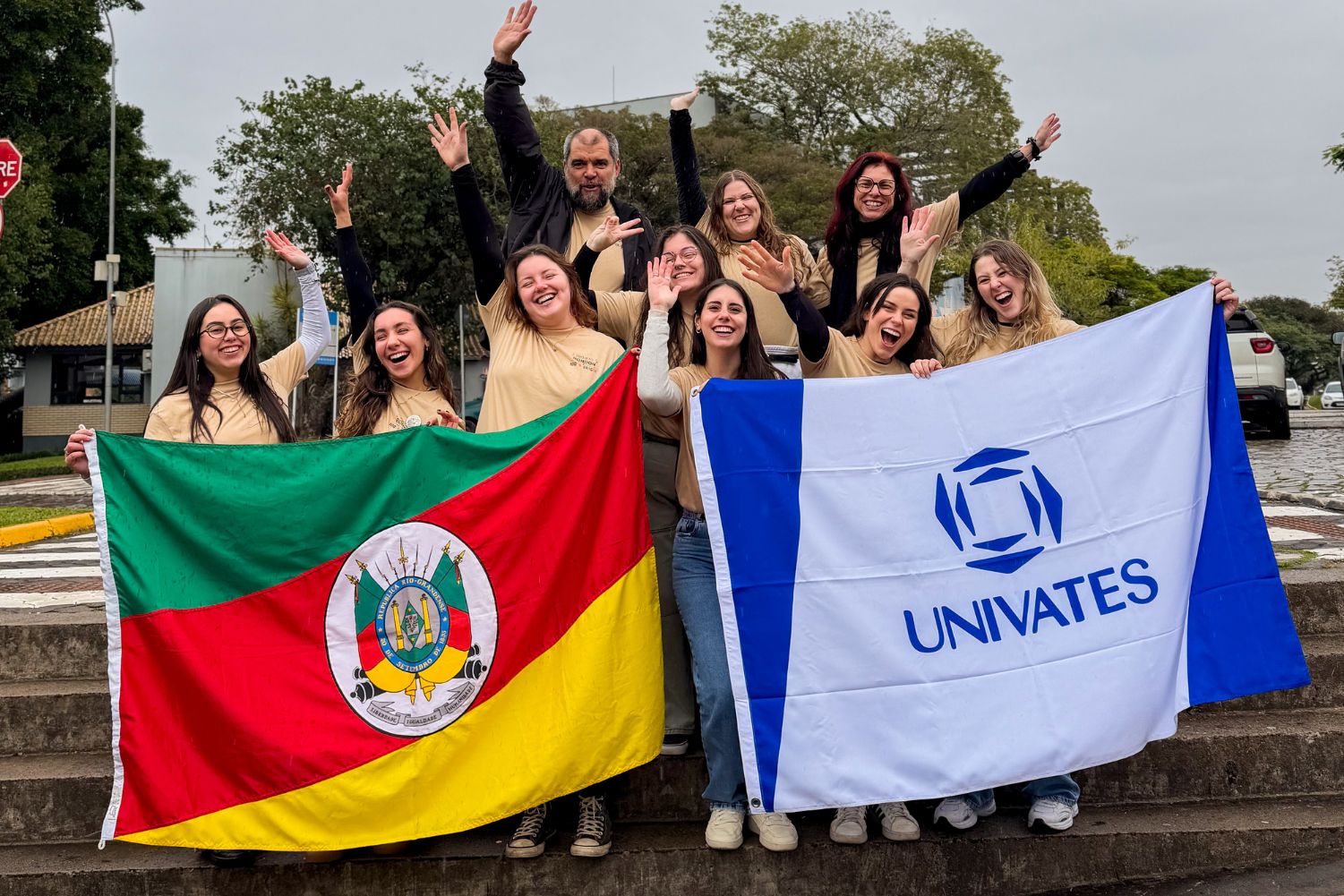 1) Grupo de rondonistas da Univates é composto por 10 pessoas – Crédito Pietra Darde – Univates