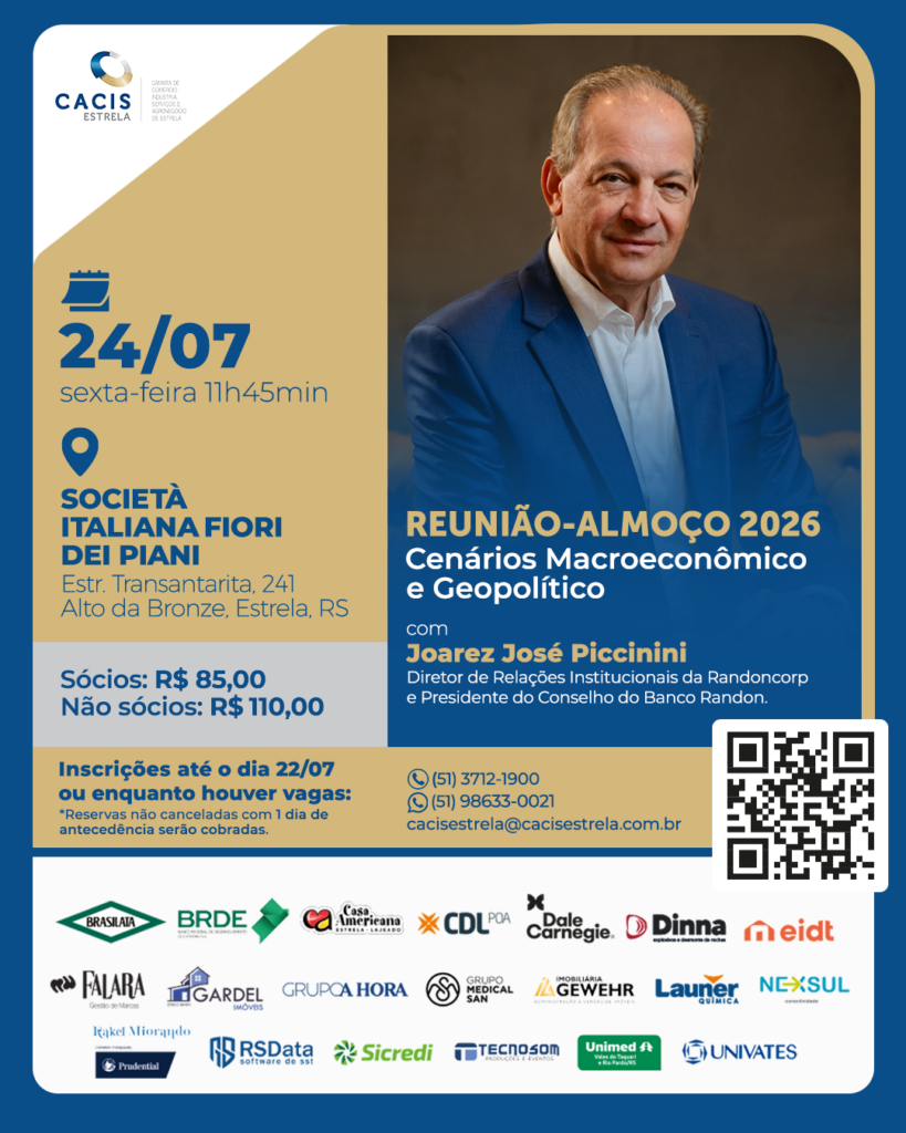 CACIS – CARD REUNIÃO-ALMOÇO COM Joarez José Piccinini