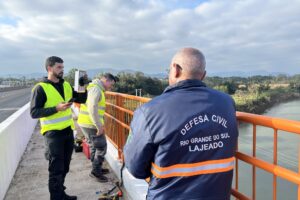 Sensor instalado na ponte da ERS 130 Defesa Civil – Lajeado