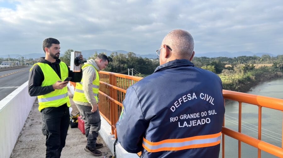 Sensor instalado na ponte da ERS 130 Defesa Civil – Lajeado