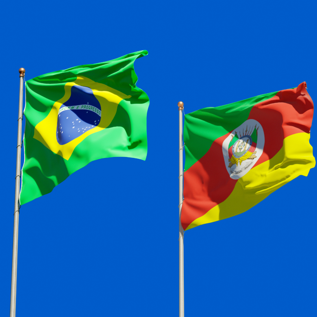 bandeira Brasil e RS 1