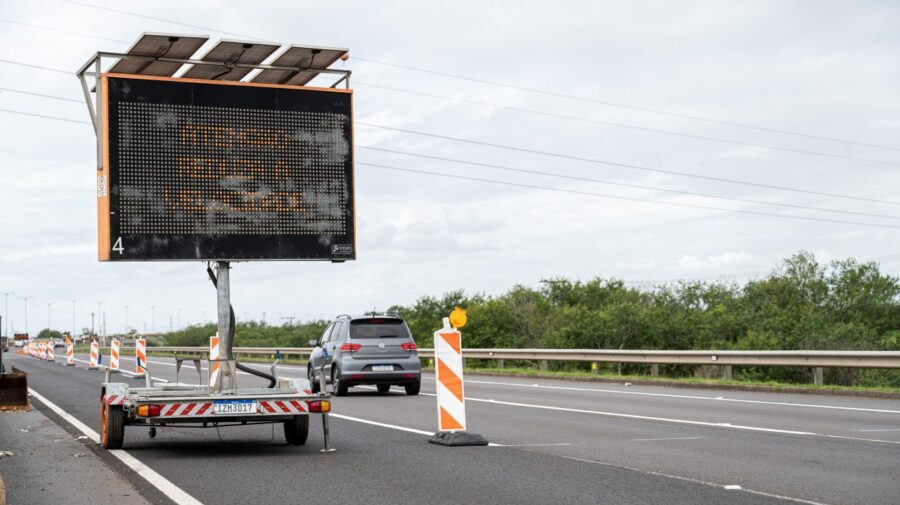 em obras VIA SUL rodovia
