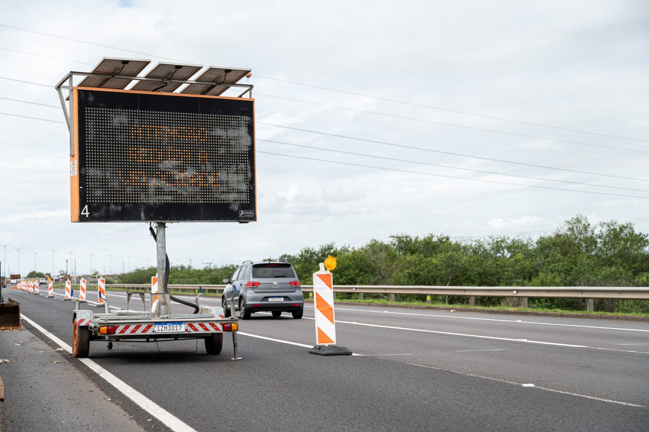 em obras VIA SUL rodovia